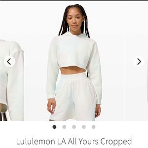 Lululemon LA All Yours Cropped Hoodie
Cotton Candy Wash